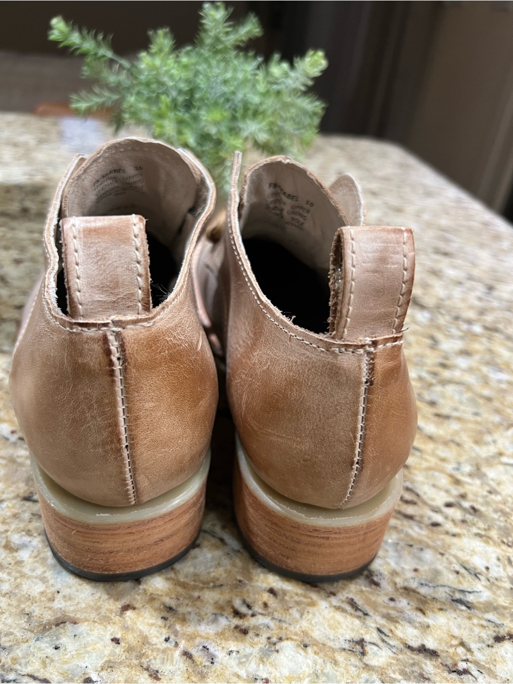 Freebird Mabel Taupe Multi Leather Western-Inspired Slip-On Oxford Loafer 10 - Picture 9 of 14